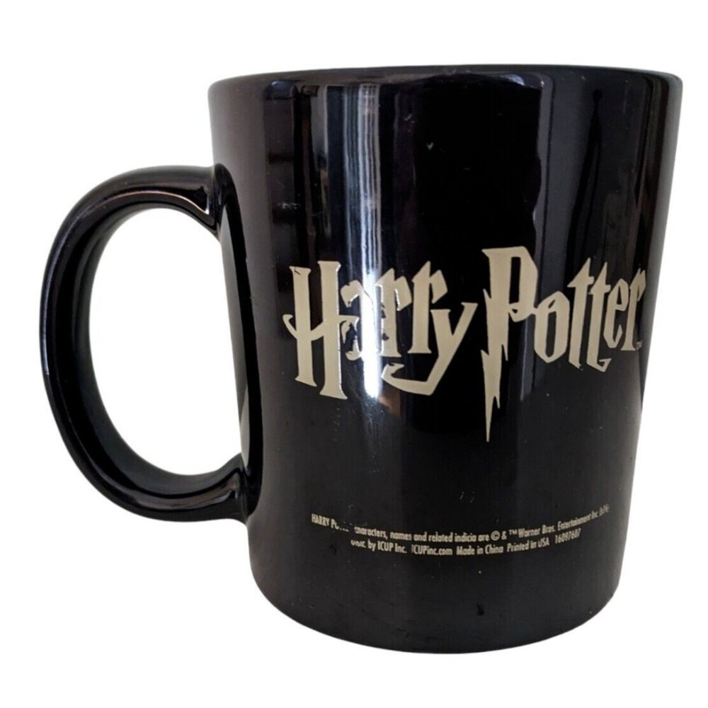 Harry Potter 20oz Black Ceramic Mug – “Don’t Let the Muggles Get You Down”
